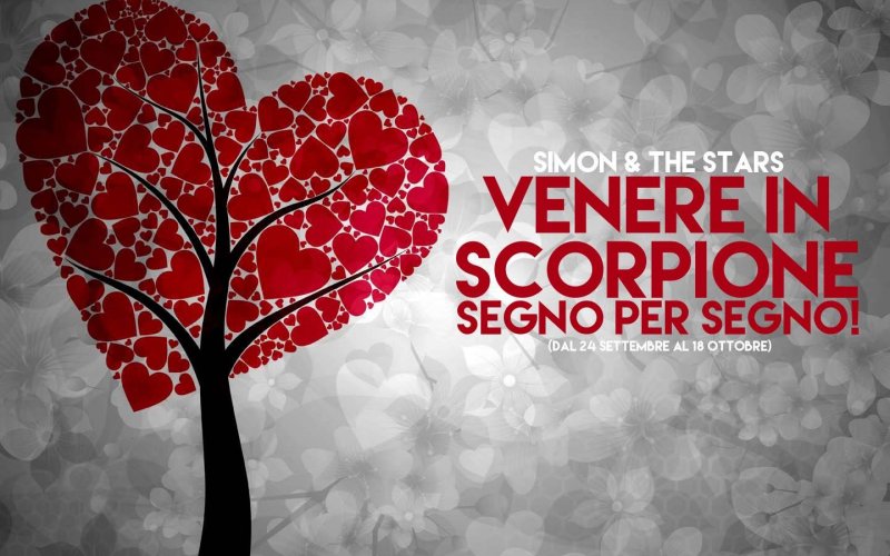 Venere in SCORPIONE - segno per segno
